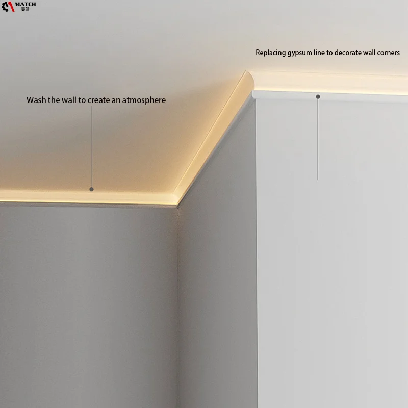 LED Strip Channels for architectural lighting design  used for recessed linear lighting, lighting between tiles
