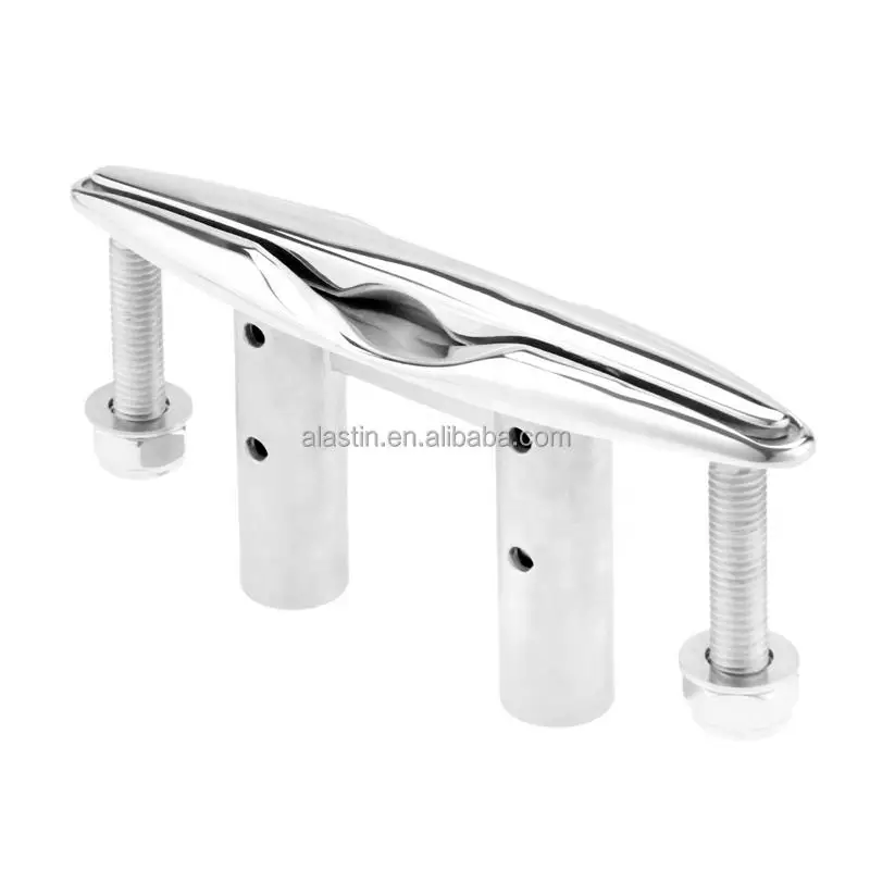 High Quality Mirror Polished Stainless Steel Cleat Marine Oem&Odm Flush Cleat For Boat POWER MARINE Pop Up Boat Cleats