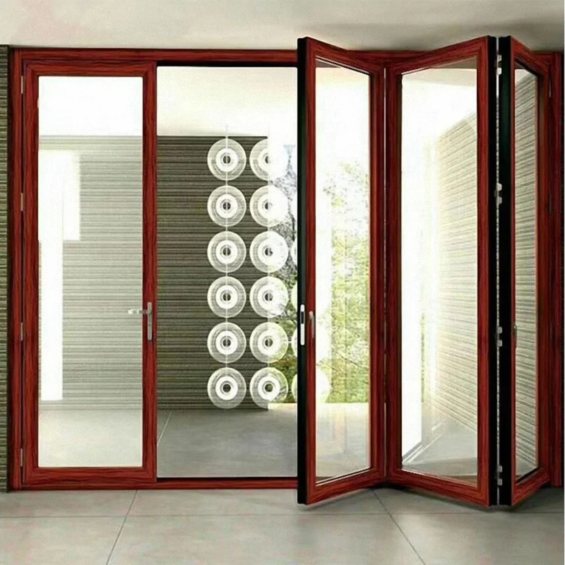 
Good price accordion folding door hot sales aluminium folding door for villa 