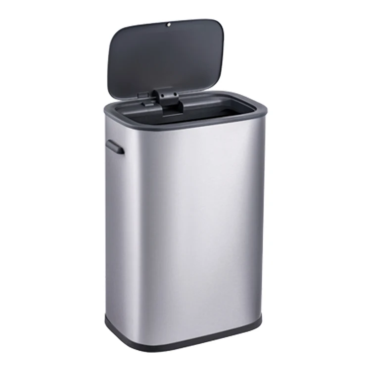 rectangle waste bin stainless steel trash can steel garbage bin