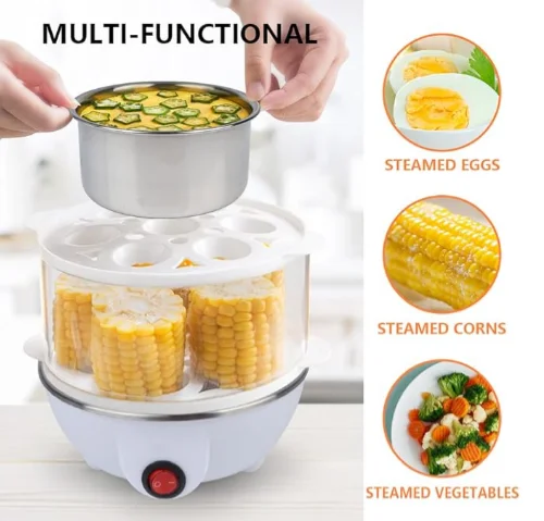 Smart Electric Egg Boiler Multi-Functional Home use Rapid Egg Cooker Steamer Automatic  egg boiling machine
