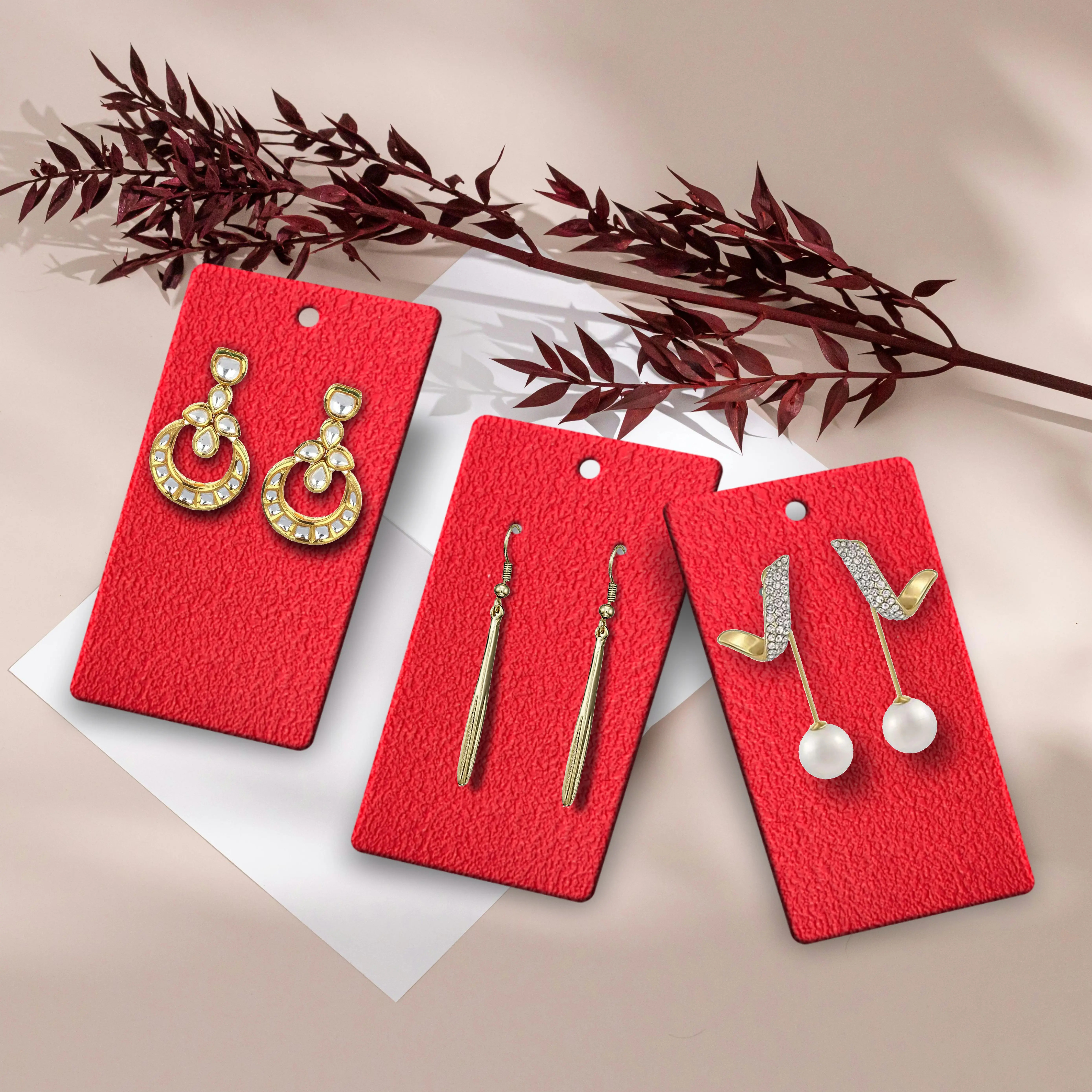 GSM Paper Jewellery Display Cards for Jewellery Wholesale Manufacturer