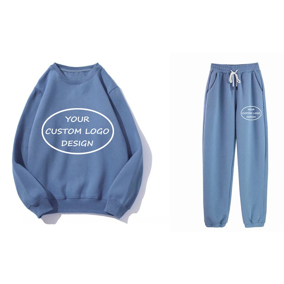 2021 Fall new arrival casual outfits women clothes custom logo 2 piece joggers pants suits ladies sweat sets