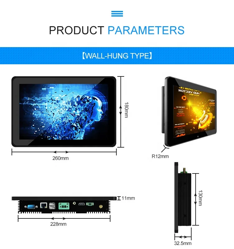 Usingwin высокопроизводительный дешевый wifi RAM 1G + 8G 10,1 дюймов android rockchip3128 Встроенный промышленный планшет