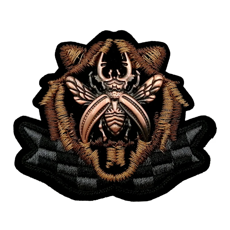 
China Characteristics handmade embroidered badge Applique bullion blazer badge Embroidery Patches 