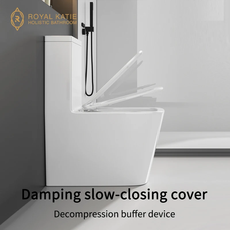 Hotel Project Modern Traditional WC  One Piece Toilet Bowl Ceramic Water Closet Bathroom Washdown Flushing Toilet