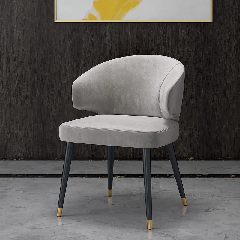 2020 modern design velvet metal armchair negotiation chair dining chairs in dining room living room