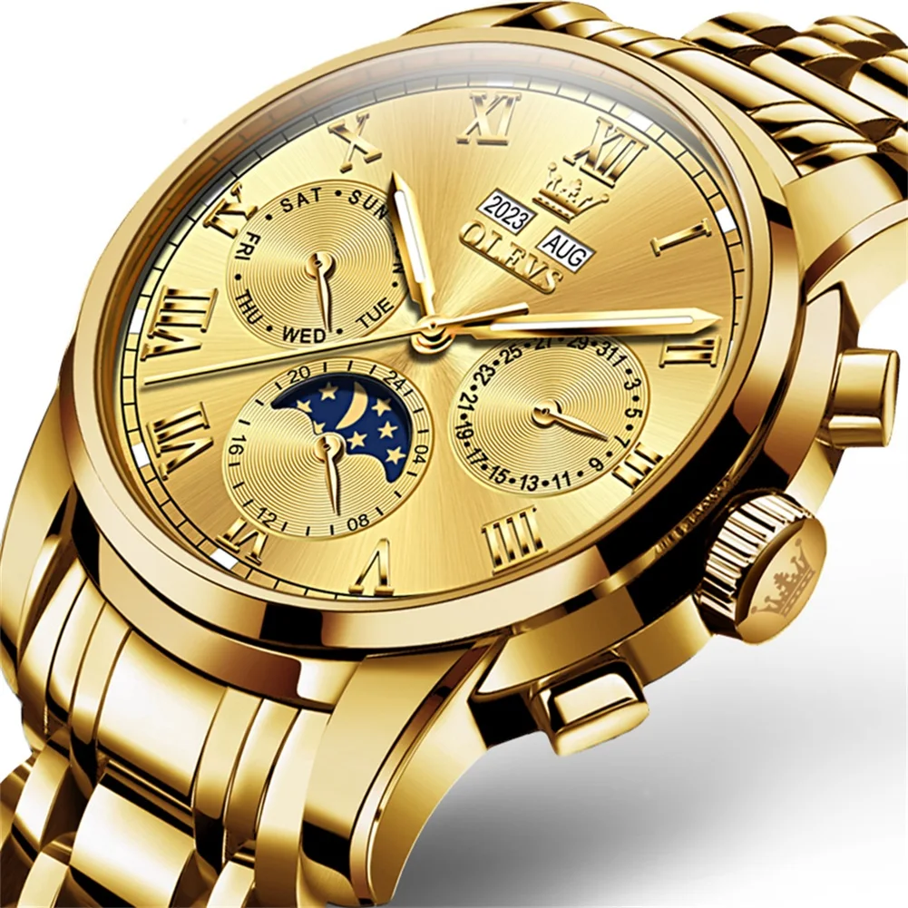 OLEVS 6699 7013 6692 6698 High Quality  Oem logo Fashion Sports Luminous Multifunctional Automatic Mechanical Watch for Man