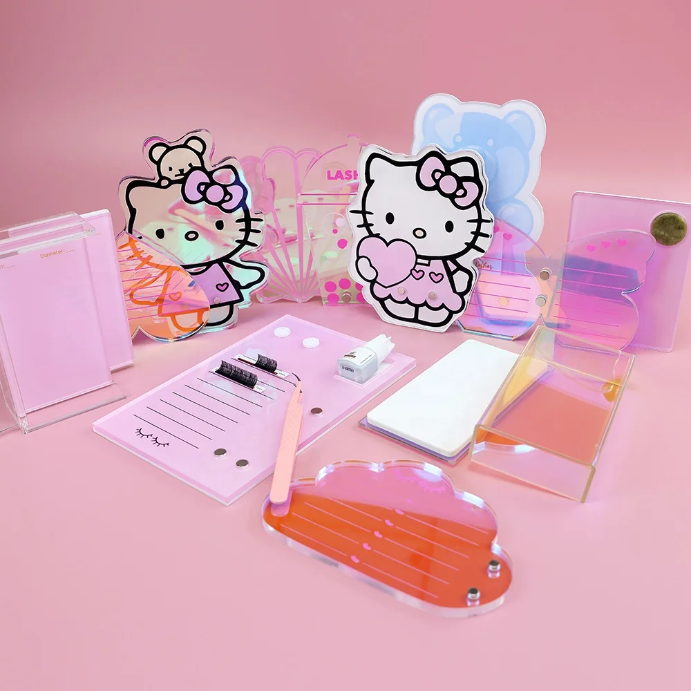 lash Beauty salon eyelash extension lash holder acrylic lash palette with private logo