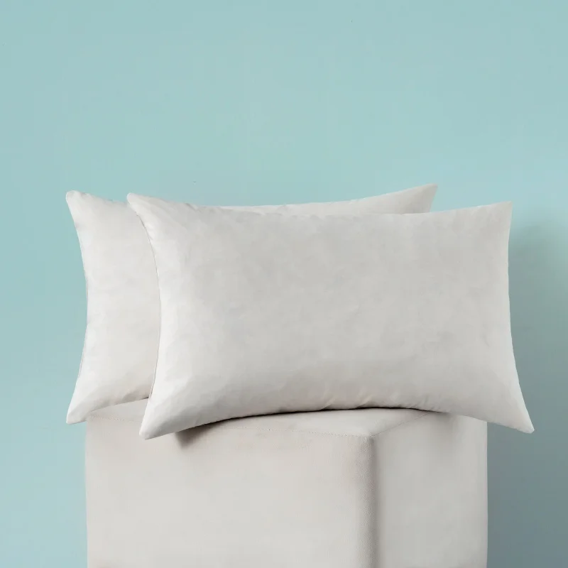 Customized Wholesale Duck Goose Feather Down Polyester Microfiber Cushion inserts Pillows Home Hotel Down Pillows for Sleeping