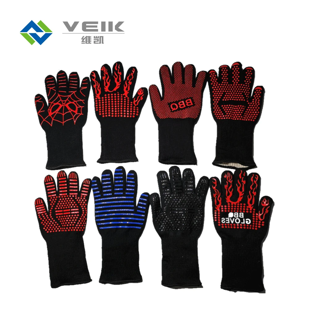 customized color silicone oven gloves cooking silicone dishwasher gloves heat resistant silicone gloves