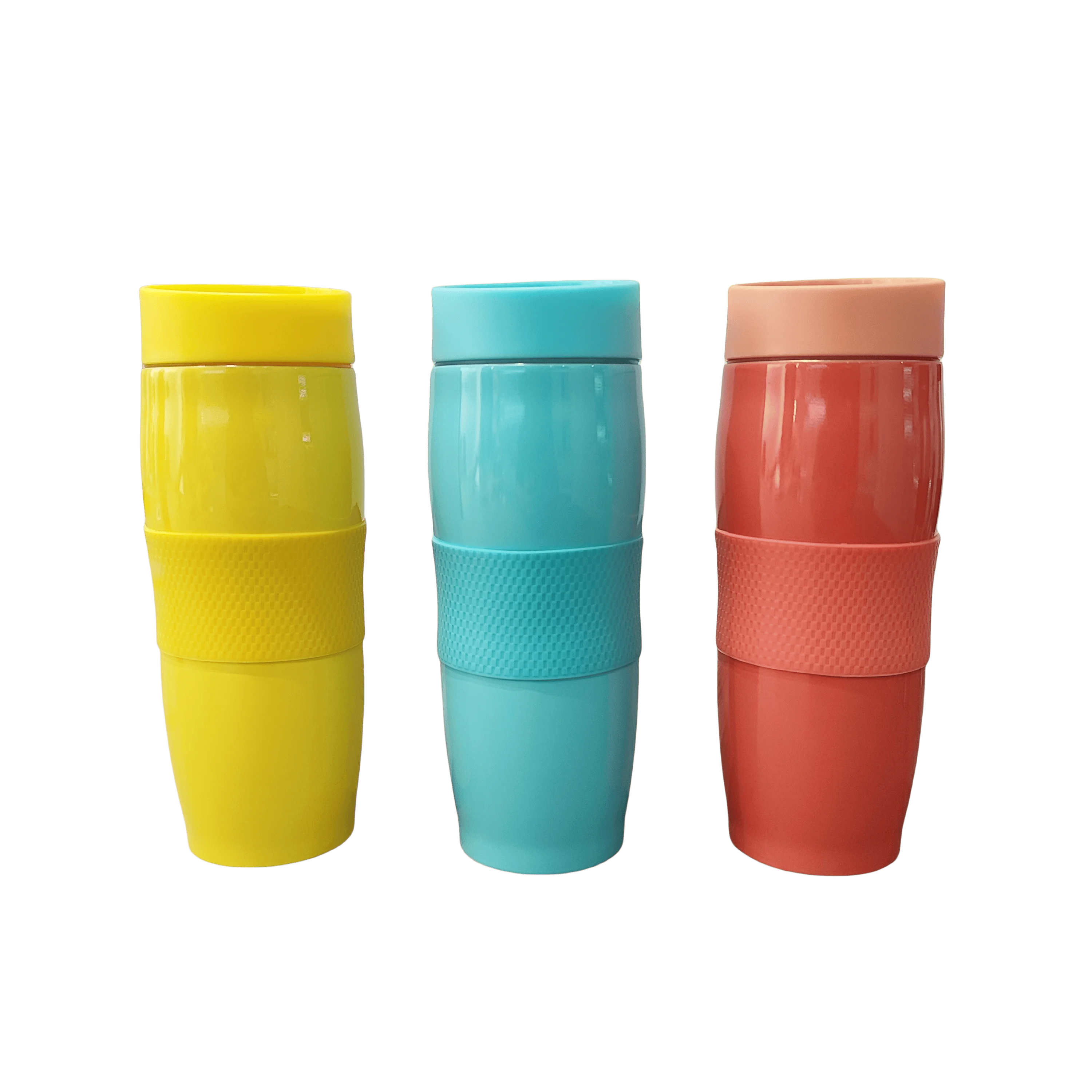 Click Water Lid 380ml Double Wall Stainless Steel Vacuum Coffee Mug Tumbler Travel Car Tea Cup Bottle with Silicone Sleeve