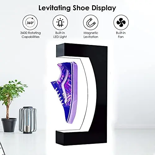 Dopshipping products sneaker floater machine holder magnetic levitation DIY Acrylic float Stand Levitating shoe display