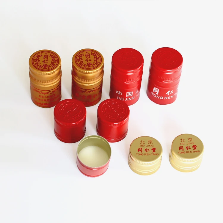 25*43mm 30*60mm Whisky Wine Bottle Aluminium Closures Caps