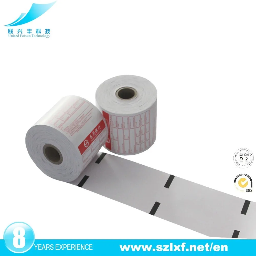 Professional Manufacture Bank ATM Receipt Thermal Paper Roll Back Print For Receipt Printer