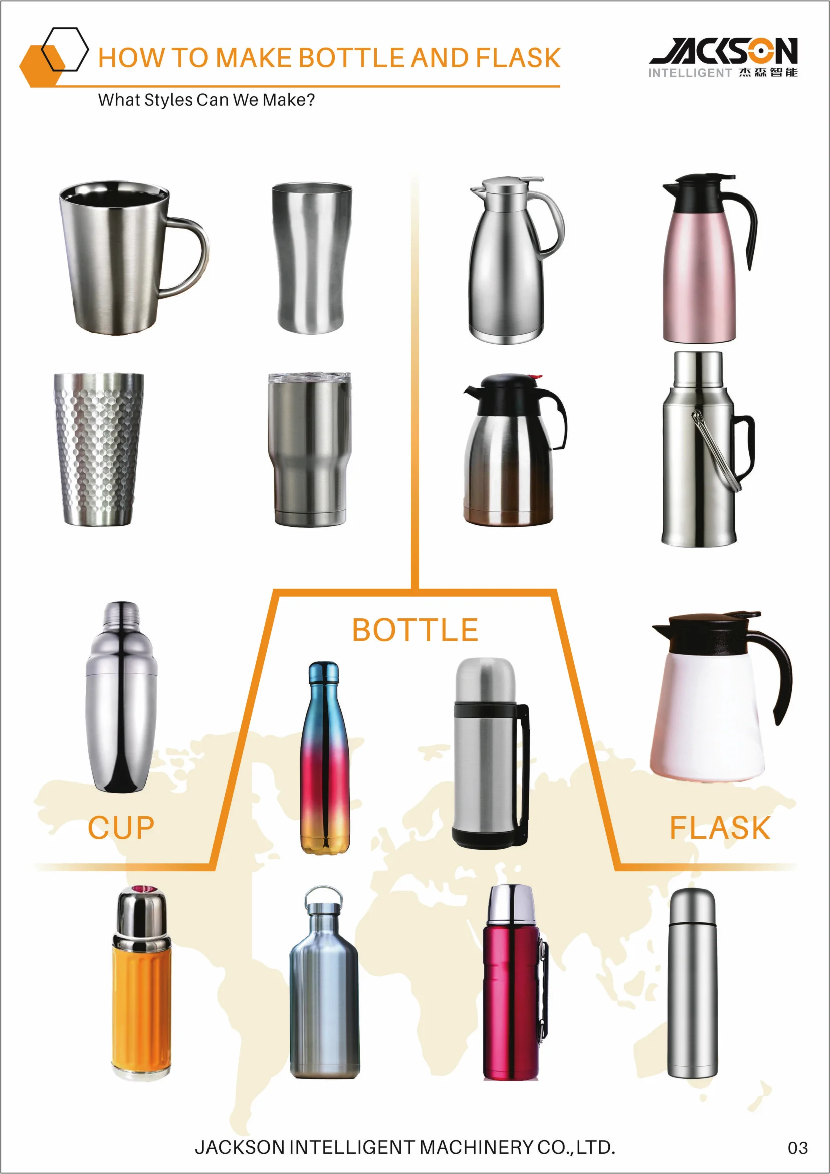 JS Automatic Stainless Steel Bottle Flask Single Station Servo Top & Bottom Shaping Machine flask vacuum bottle cup making