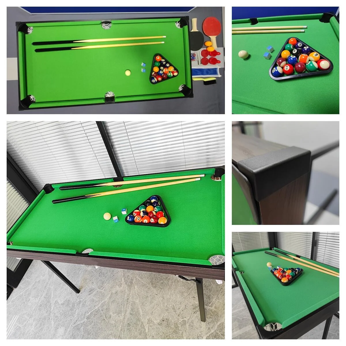 Складной бильярдный стол CHRT, настольная игра 4 в 1 для хоккея и пинг-понга, для игры в помещении для детей и взрослых, 48 дюймов