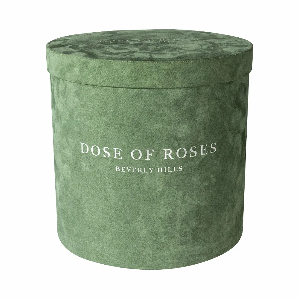 Elegant I love You Round Flower Box for Bouquets With Artificial Flower