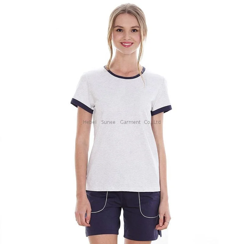Chinese Woman Clothes Ladies Sexy 2pcs Summer Jersey Sleeping Clothing