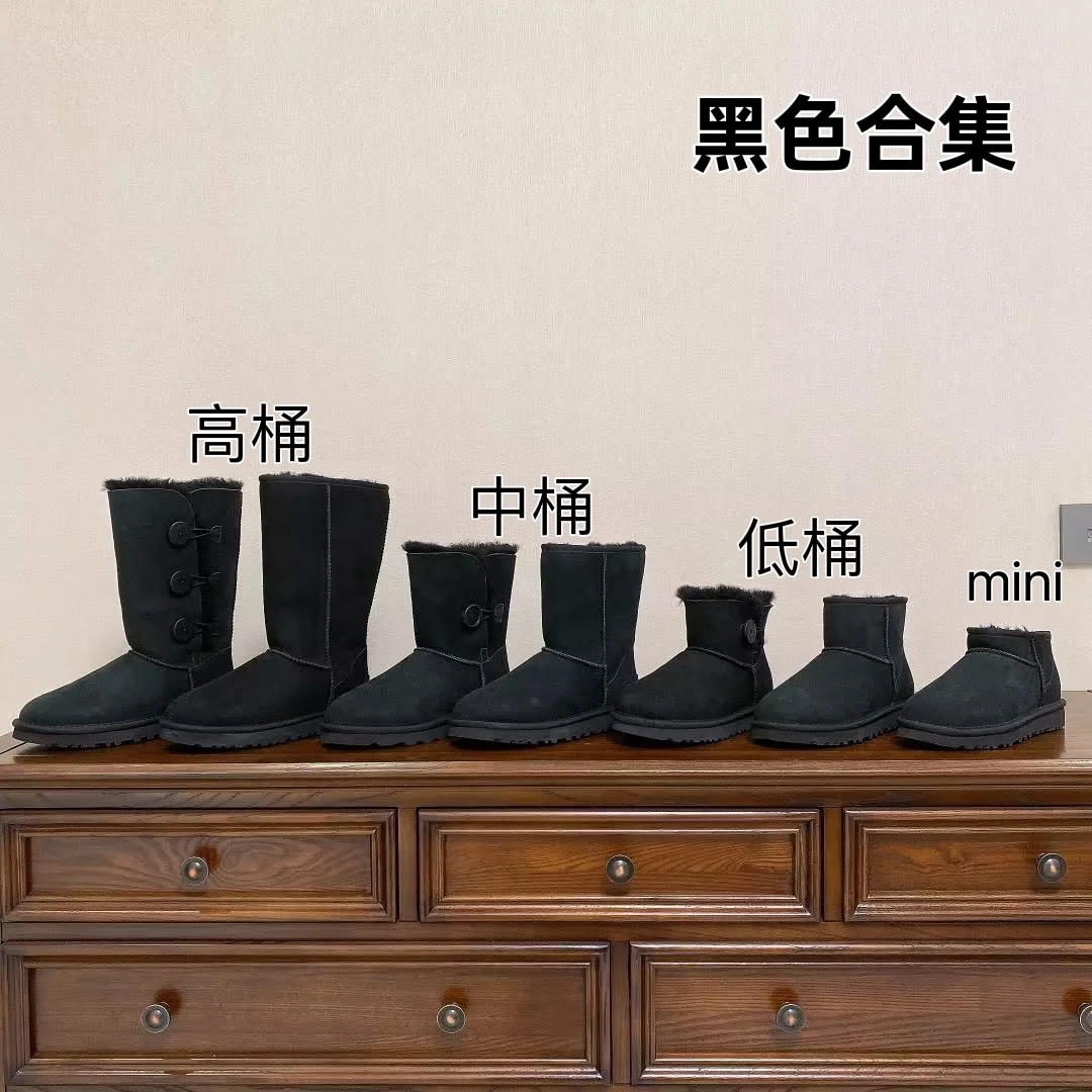 Popular Winter Platform Snow Boots Brands Design Genuine Leather Fur Shoes Women warm Snow Boots