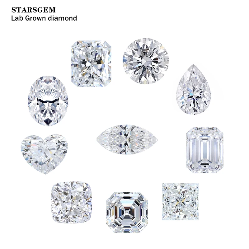Starsgem Vvs D Color Cheap Igi Lab Made Diamonds Price Hthp Diamond 1 carat lab diamond
