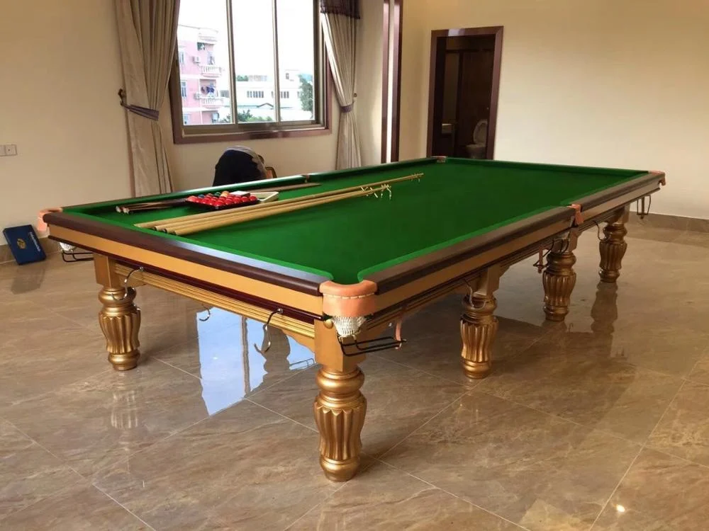 12ft Birch wood, 3.5cm thickness high quality slate Factory promotion Snooker table. Chinese Snooker billiard game manufacture