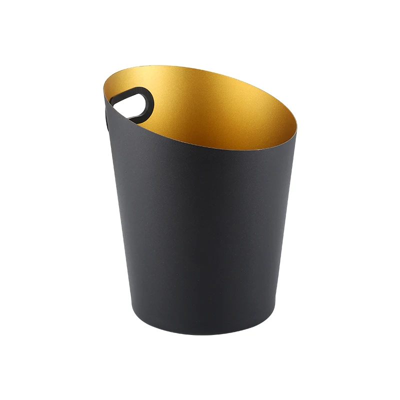 Factory hot sale black gold matte stainless steel ice bucket modern wholesale metal beer bottle coolers for bar restaurant