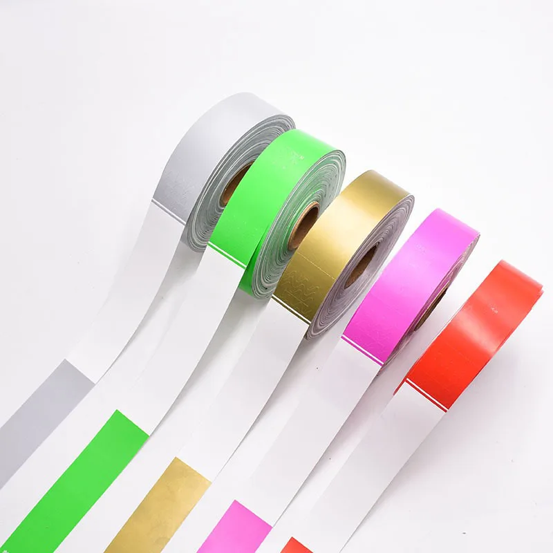 One Time Use Paper Bracelet Amusement Park Ticket Custom Printed Paper Wristband for Parties and Functions