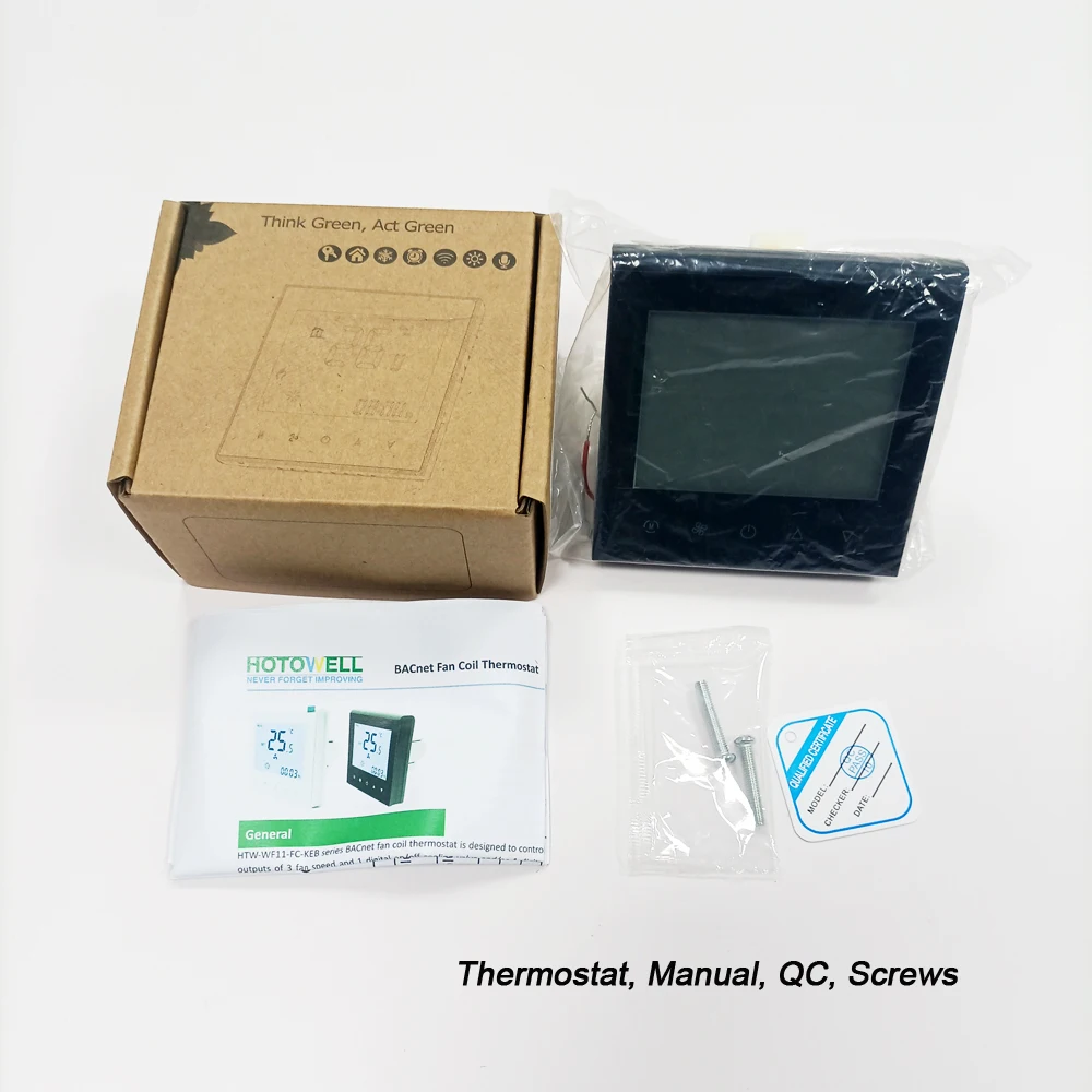 Цифровой термостат умный отопления и охлаждения с Modbus коммуникацией