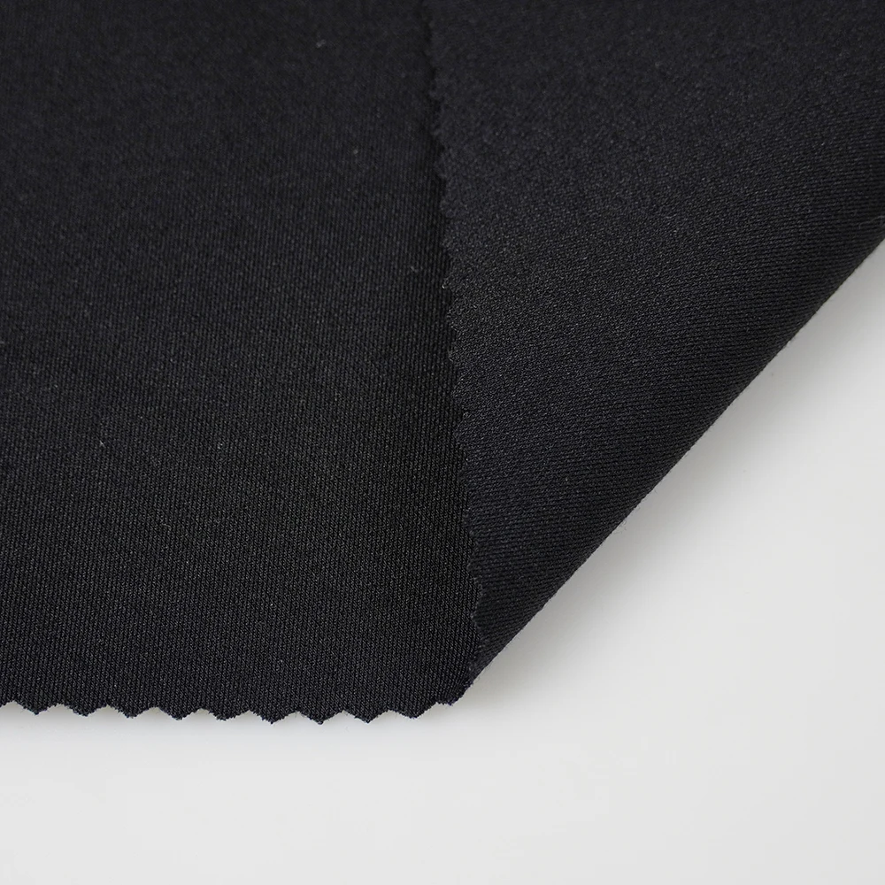 High Quality 60S Siro NR Gedi Weight 220gsm Ponte Roma Plain Dyed Knitted Fabric for Garment