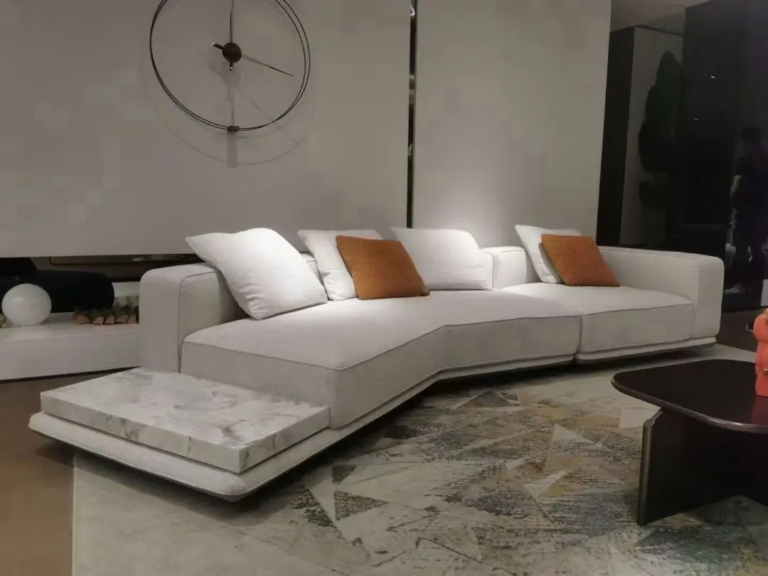 AJJ-YS090 High quality custom furniture minimalist leather art fabric villa custom house furniture