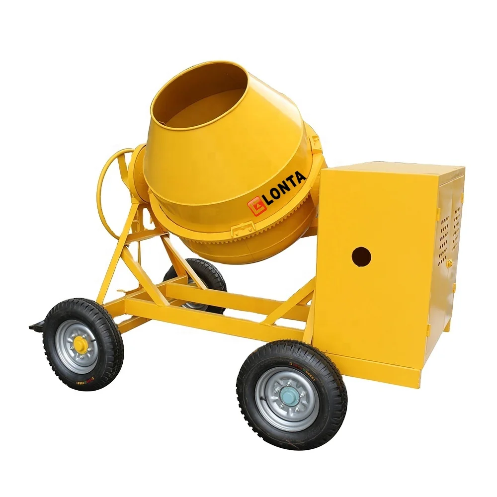 Deft design concrete mixer machine with lifting hopper and diesel cement mixers