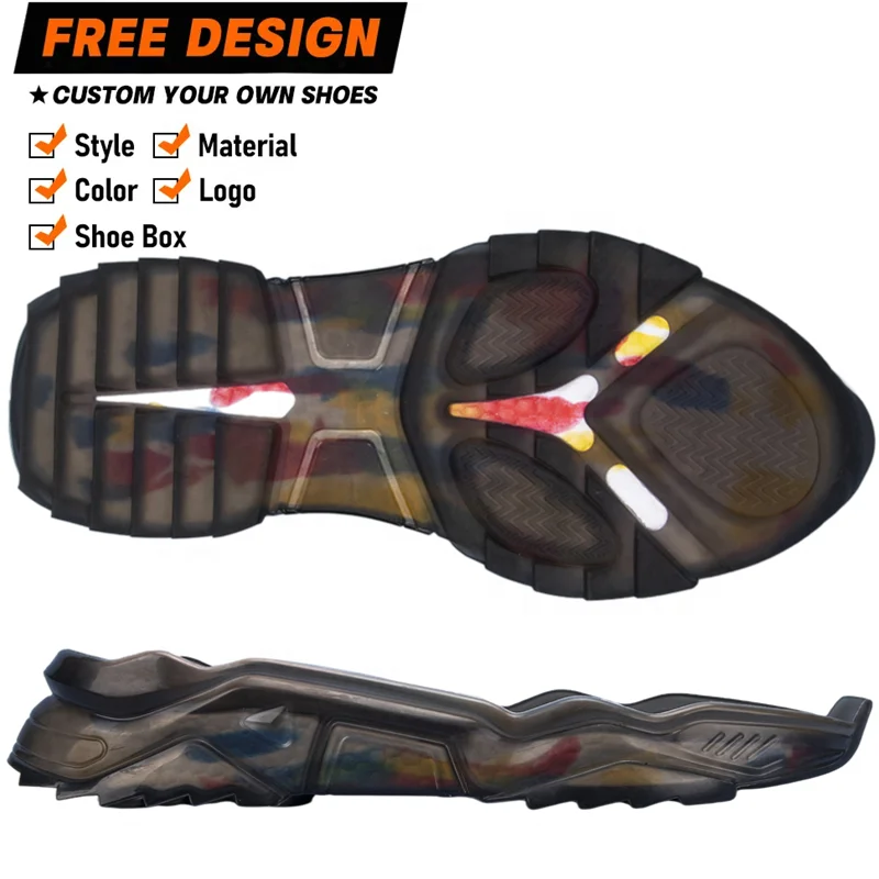 Sneaker Outsoles Fashion Trend Cotton Fabric Winter Autumn Pvc Sole Men Sneakers Shoes Pvc Outsole EVA Rubber Soles