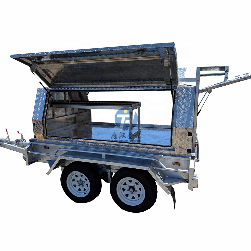 waterproof 4wd aluminum ute canopy dual cab with hot-dip galvanized frame rack and exterior 4x4 accessories