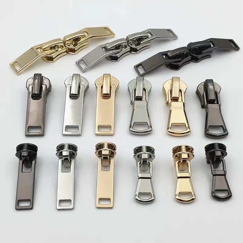 custom shape metal zipper pullers zipper head for bag/clothing/boots