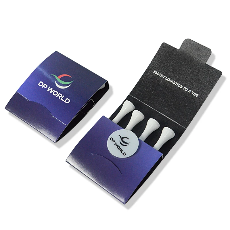 Factory Wholesale High Quality Cheap Golf Tees Custom Logo Printed Bamboo Golf Tee Pegs