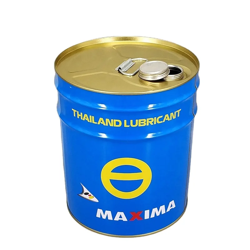 round 20 liter metal oil drum 20L oil bucket with closed spout top