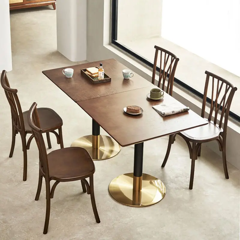 Wholesale one stop commercial indoor cafe modern restaurant furniture set cafe table and chairs set
