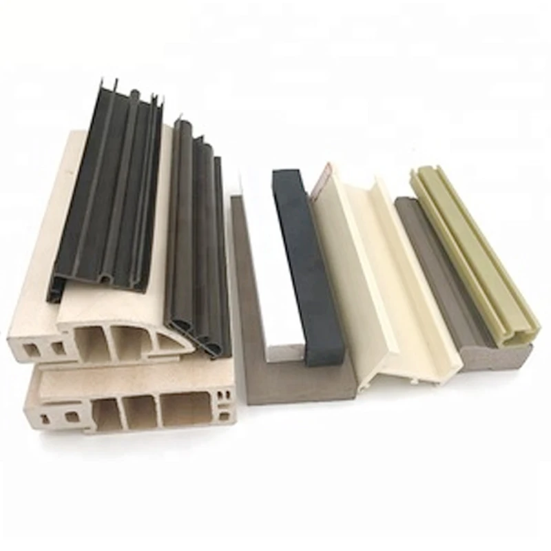 Haixing PVC foam Wood Texture Emboss  outdoor/indoor Noise Reduction  PVC plastic Window & Door Frame