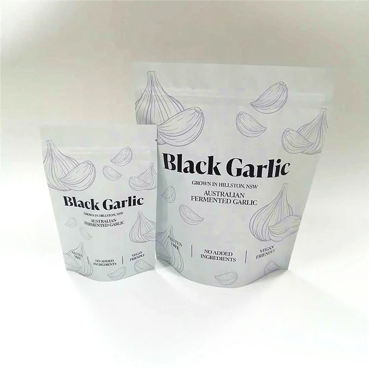 Белые и черные пакеты на молнии с принтом/сохраняют свежие овощи, пакеты с молнией для чеснока