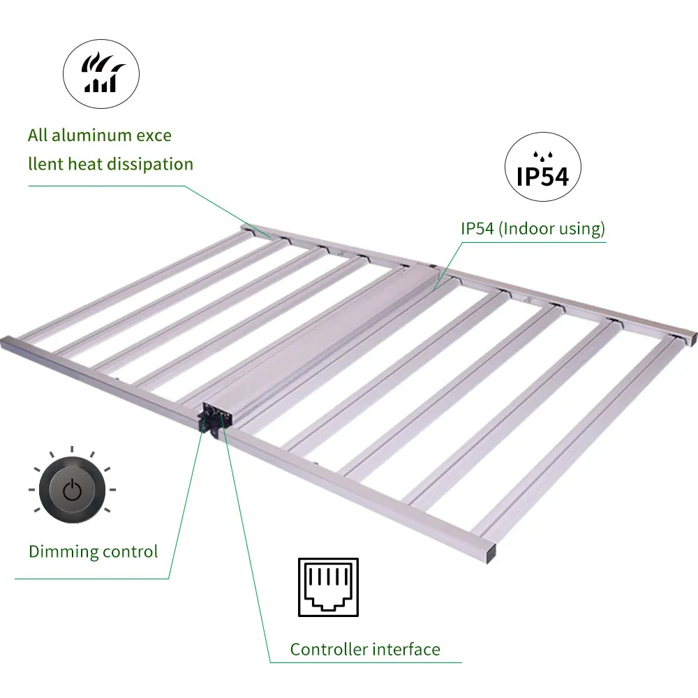 Samsung 301h dimming1000W rib type bars full spectrum horticulture hydroponic LED growing light