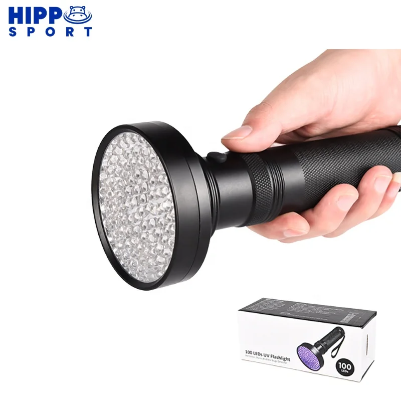 Factory Pocket Light Handheld Ultraviolet Lamp 395nm bright Aluminum Custom Logo 51 100 Led Disc Golf UV Flashlight