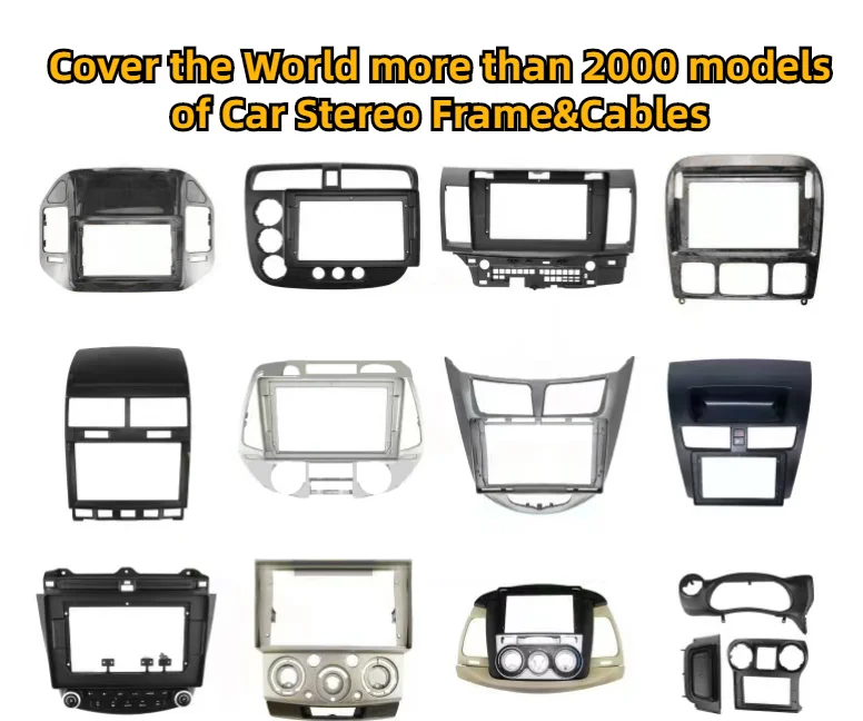Bracket fixed panel interface dashboard stereo adapter 2 din car radio fascia panel dash mounting frame DVD Player fascia frame