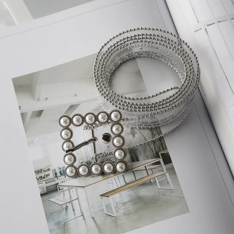 CPC Transparent Belt For Women Instagram Korea Decorative Dress Small Belt Fashion