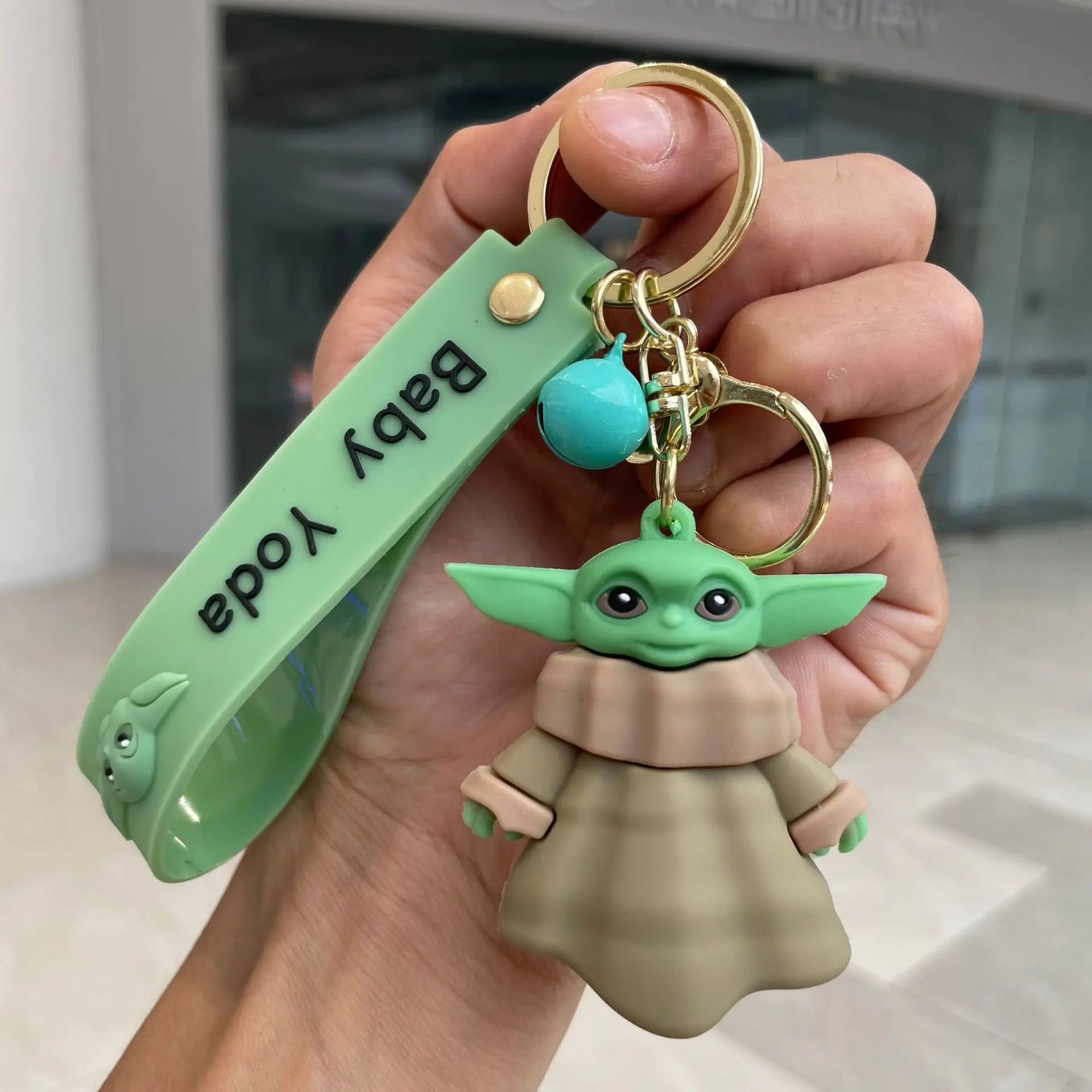 3D кукла-звезда брелок кукла кулон милый мультфильм Yodas детский для ключей автомобиля аксессуары декоративный оптом