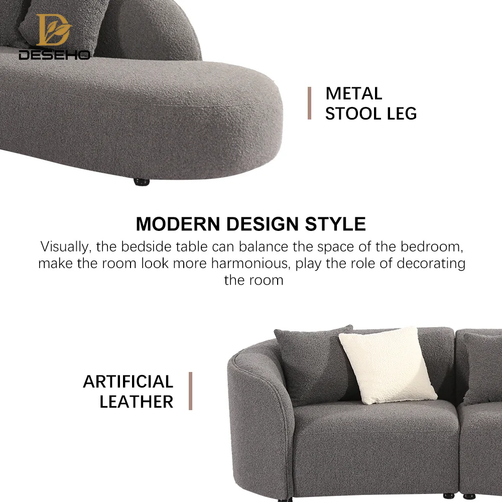 Hot Sale Modern White Couch Living Room Sofas Curved Sofa 3 Seater Velvet Fabric Sofa