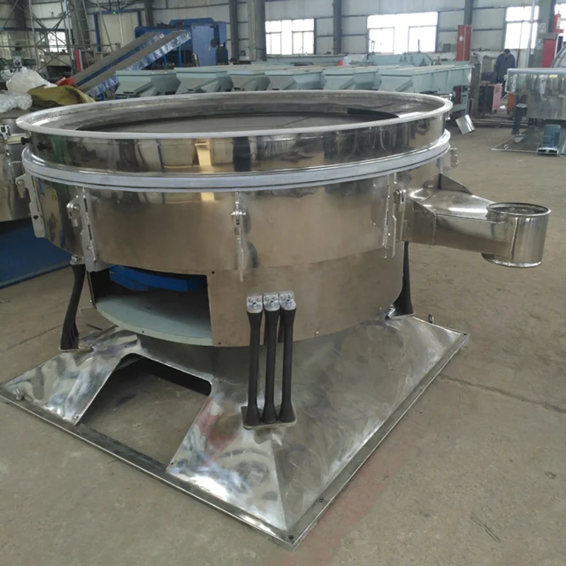 SS304 or SS316 construction tumbler sieving screening machine for salt and sugar
