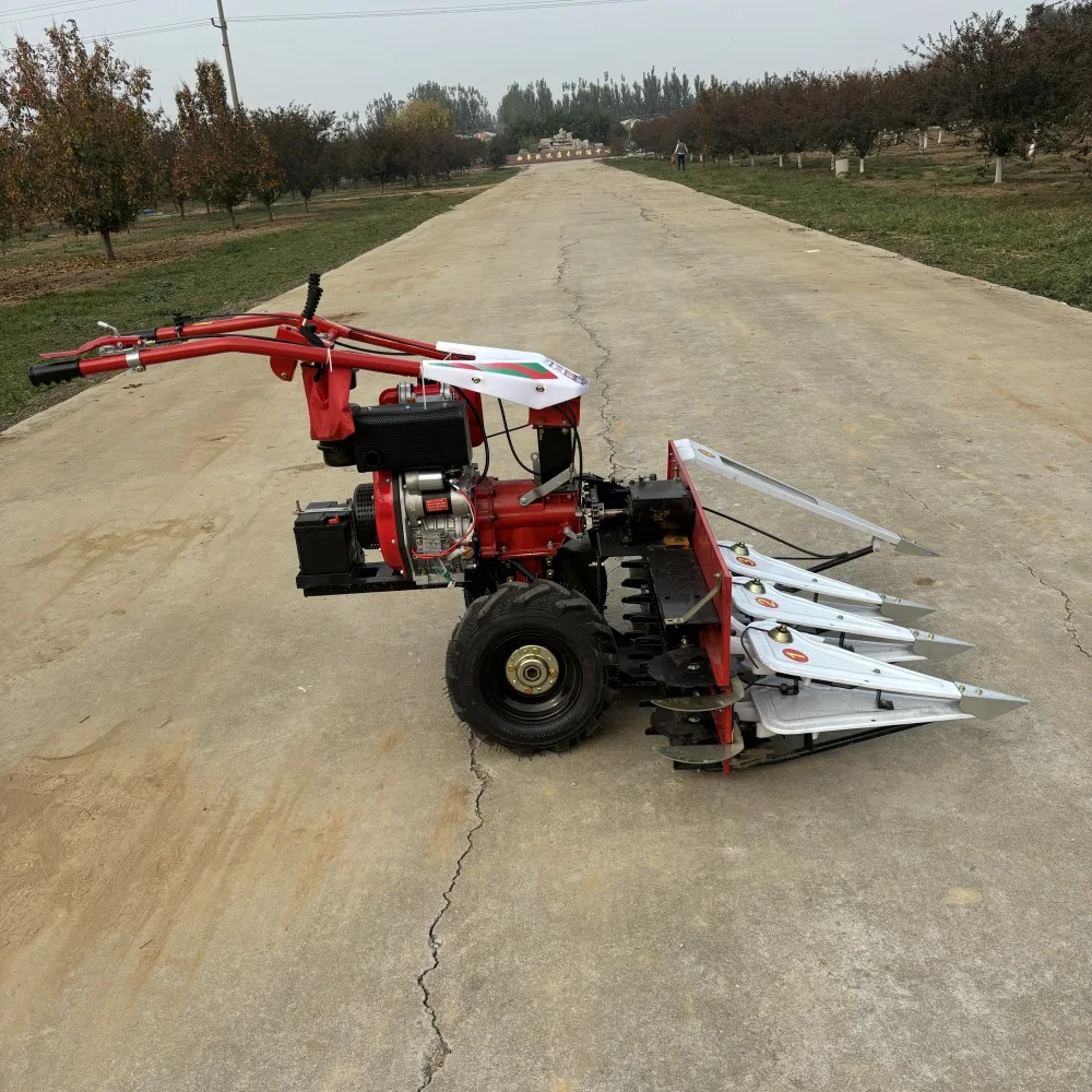 Self Propelled Handheld Harvester For Rice, Wheat, Sorghum, Grass, And Straw, Suitable For Small Farms