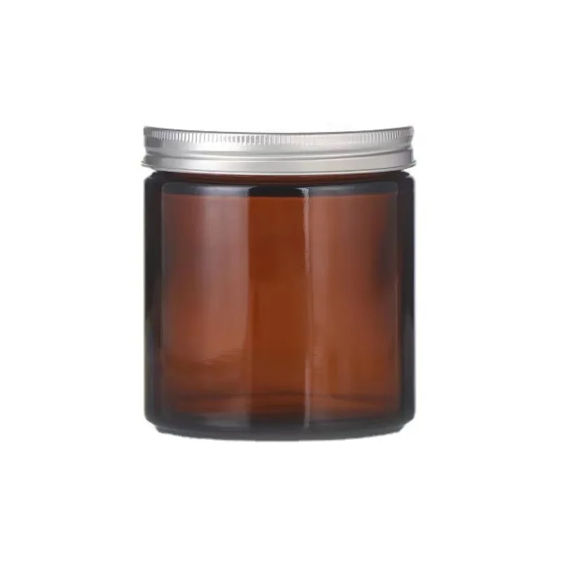 direct selling 120ml 250ml 500ml 1000ml amber black frosted large mouth glass aromatherapy candle jar with lid