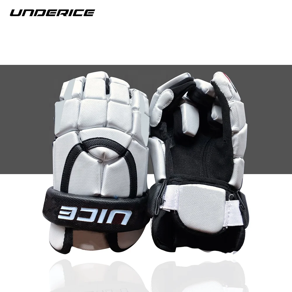 Basic style hot selling lacrosse gloves leather indoor hockey filed street hockey gloves ball hockey gloves